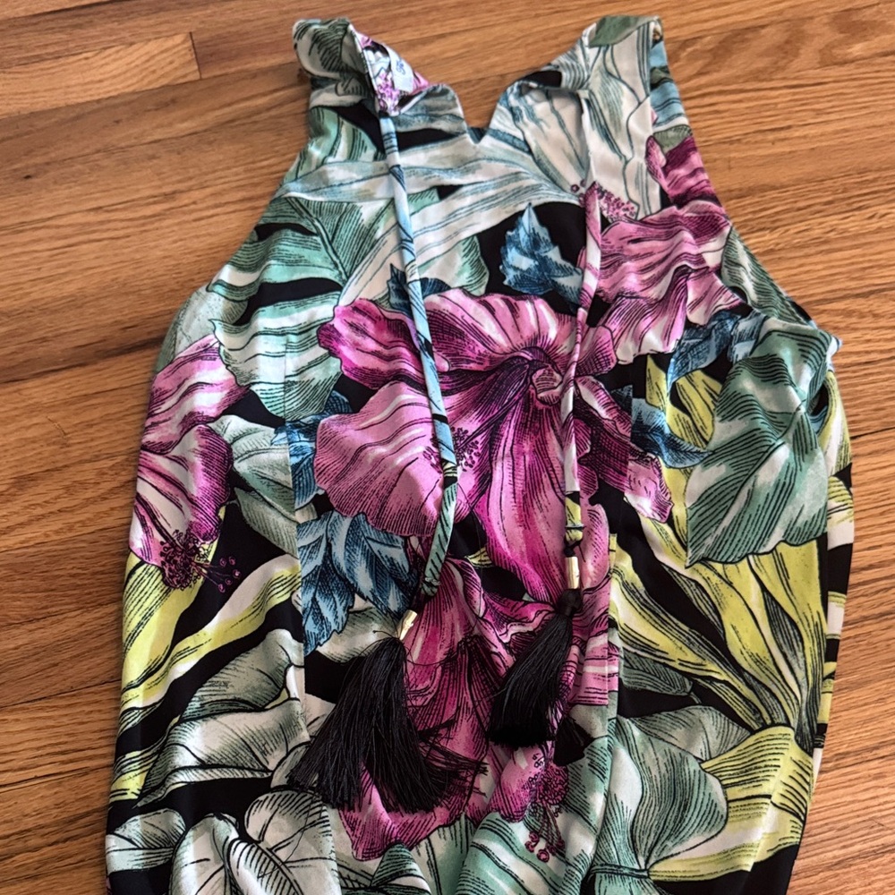 Floral Sleeveless Maxi Dress - Picture 2 of 3